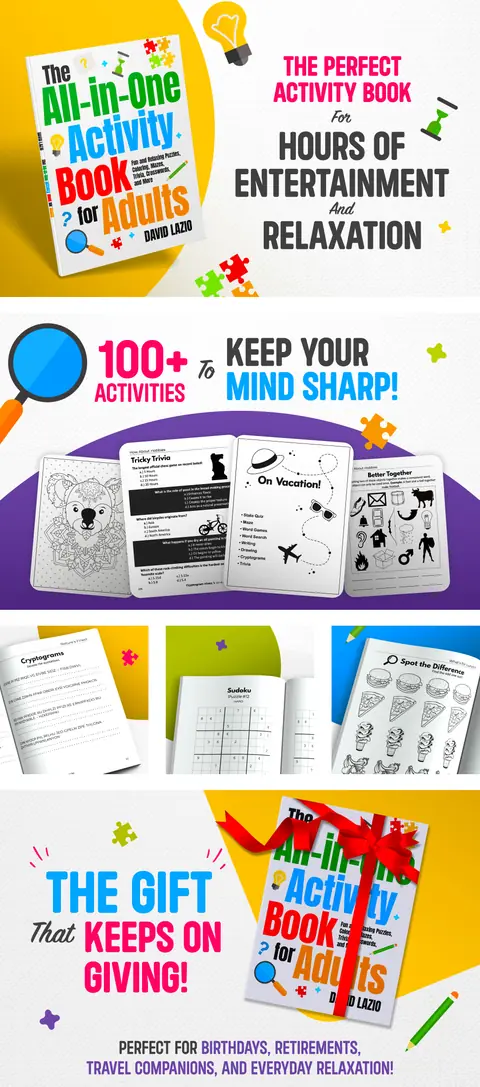 All-in-One Activity Book for Adults A+ Content preview
