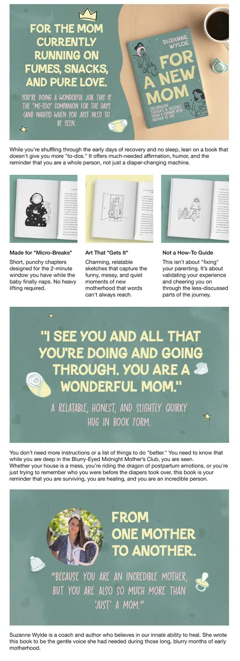 For a New Mom keepsake A+ Content preview